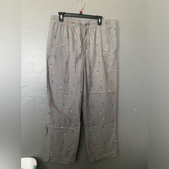 Sonoma Goods For Life Men's Gray Patterned Skii Pajama Bottoms Size Large - Picture 1 of 9